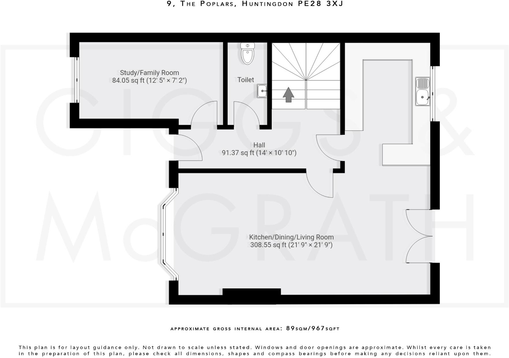 The Poplars, Bluntisham, Huntingdon, Cambridgeshire, PE28 3XJ floorplan
