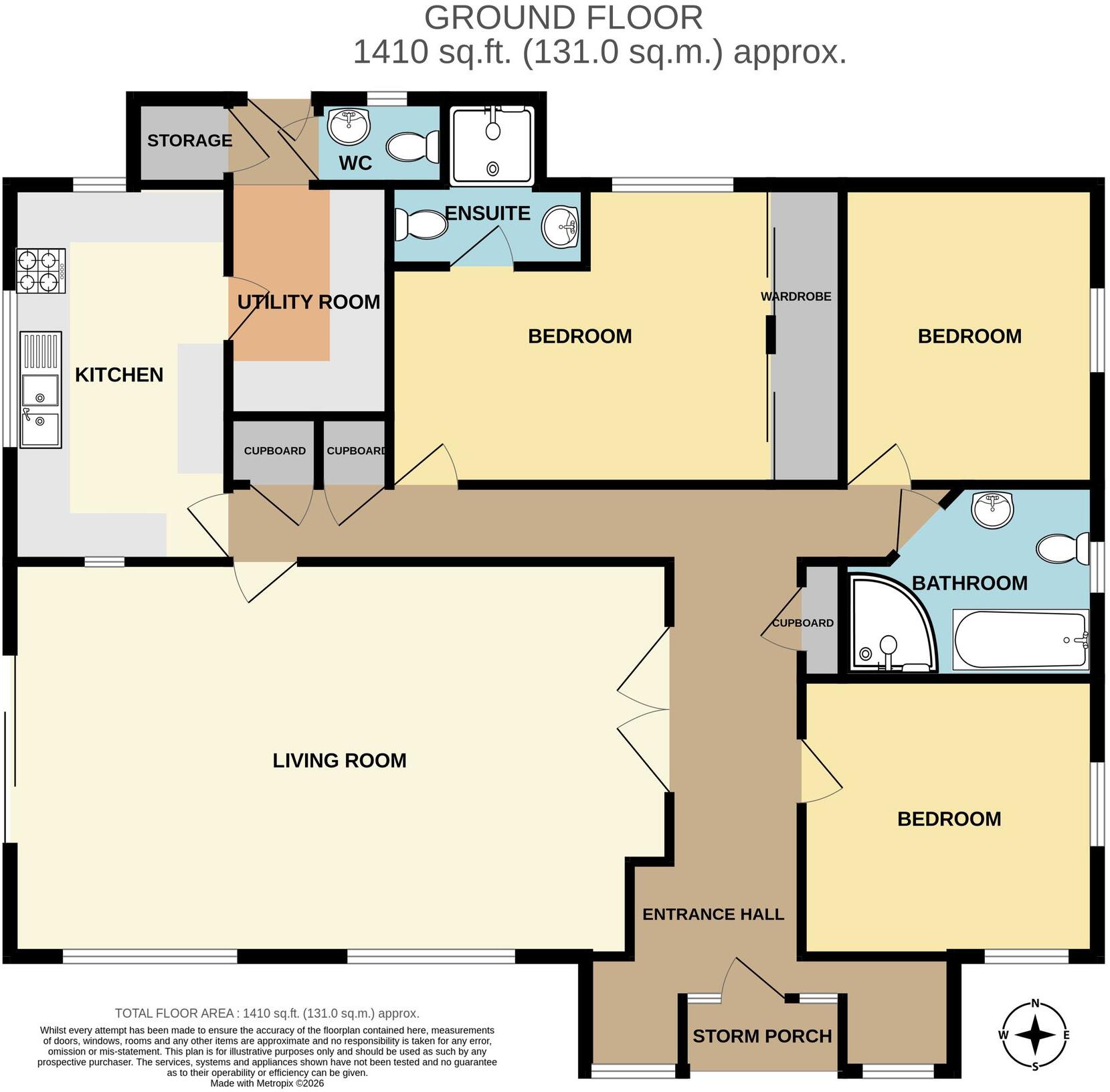 The Drive, Woolavington, TA7 floorplan