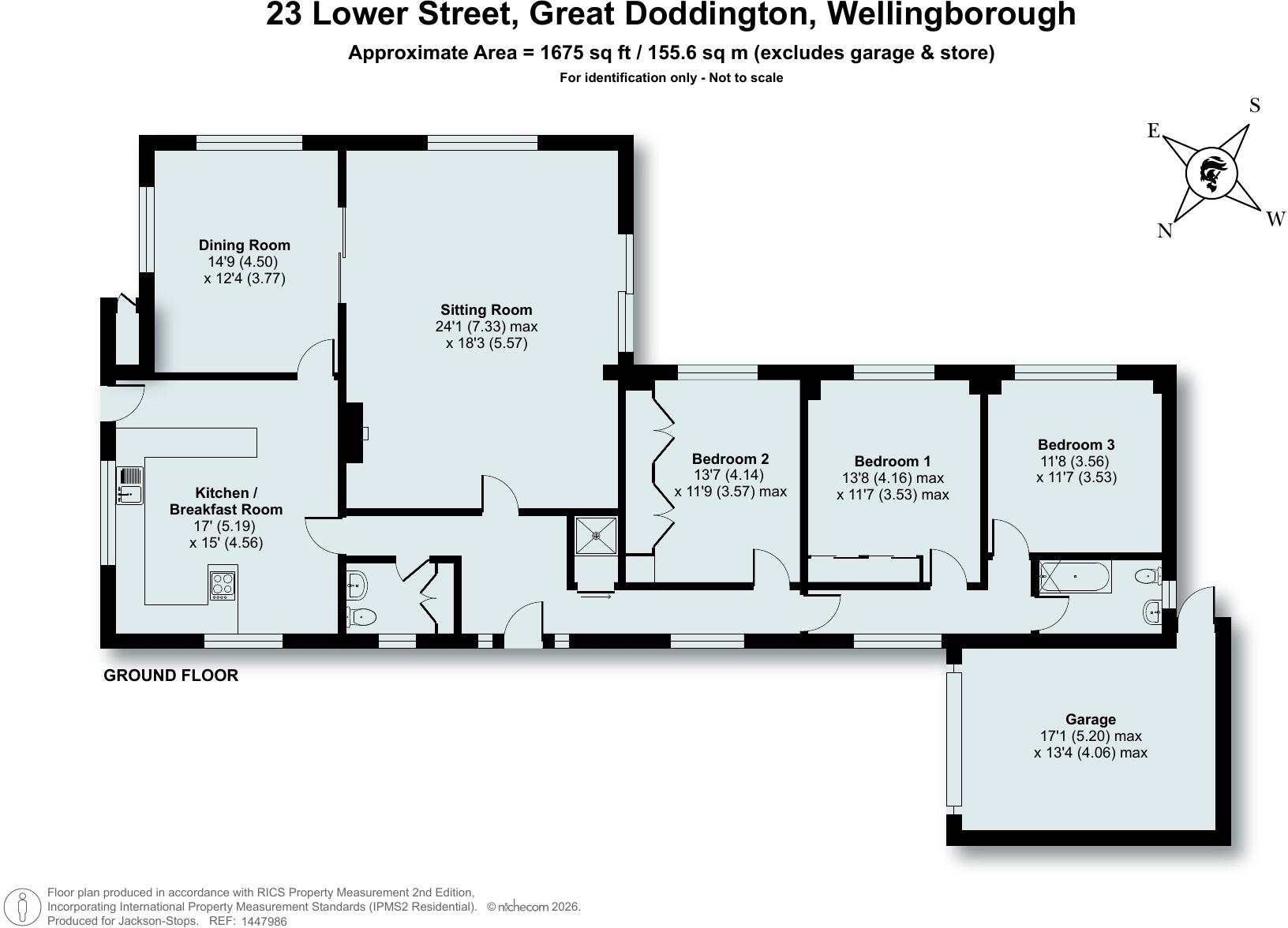 Lower Street, Great Doddington, Wellingborough, Northamptonshire, NN29 floorplan