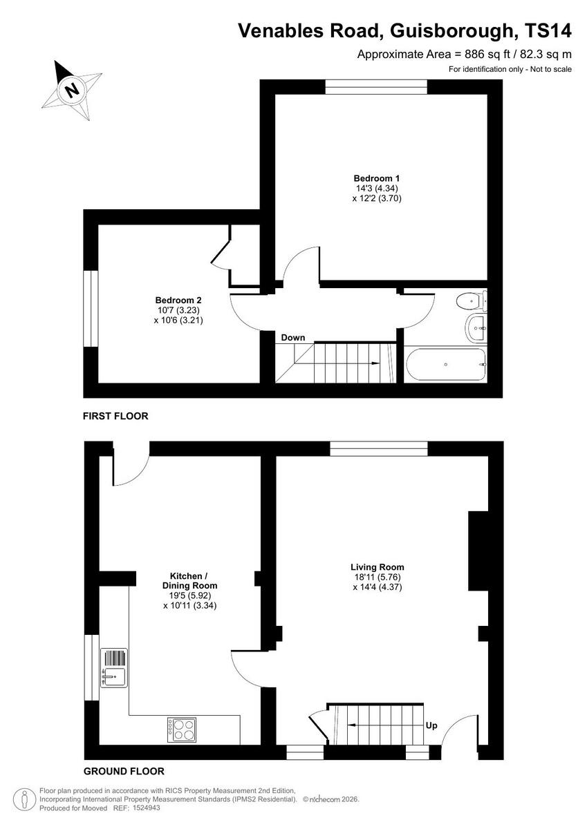 Venables Road, Guisborough, TS14 6 floorplan