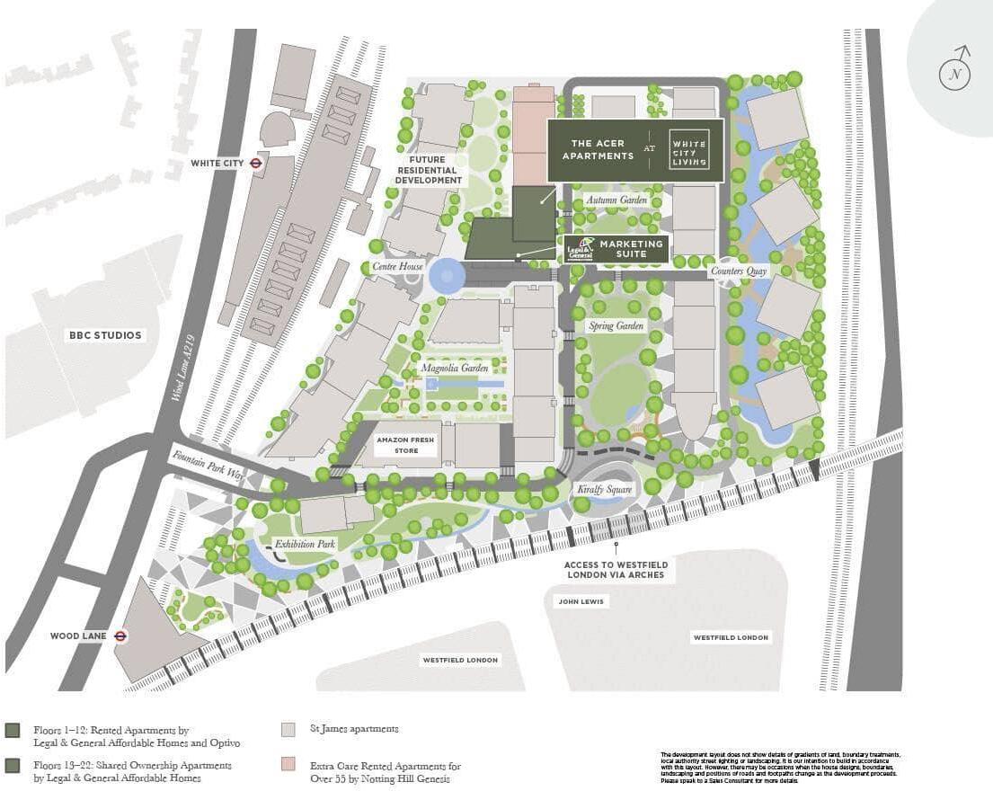 Plot F1502, 150 Acer Apartments, Park Boulevard, London, W12 7LU floorplan