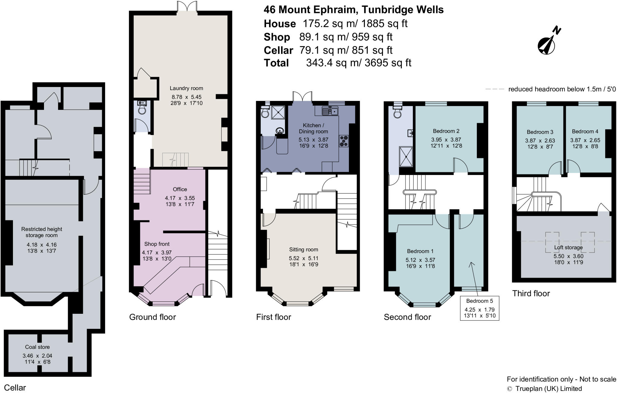 46, Mount Ephraim, Tunbridge Wells, Kent, TN4 floorplan