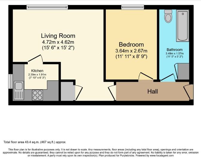 Flat 4, Barmouth Court, PR2 3XR, Lanchashire, PR2 3XR floorplan