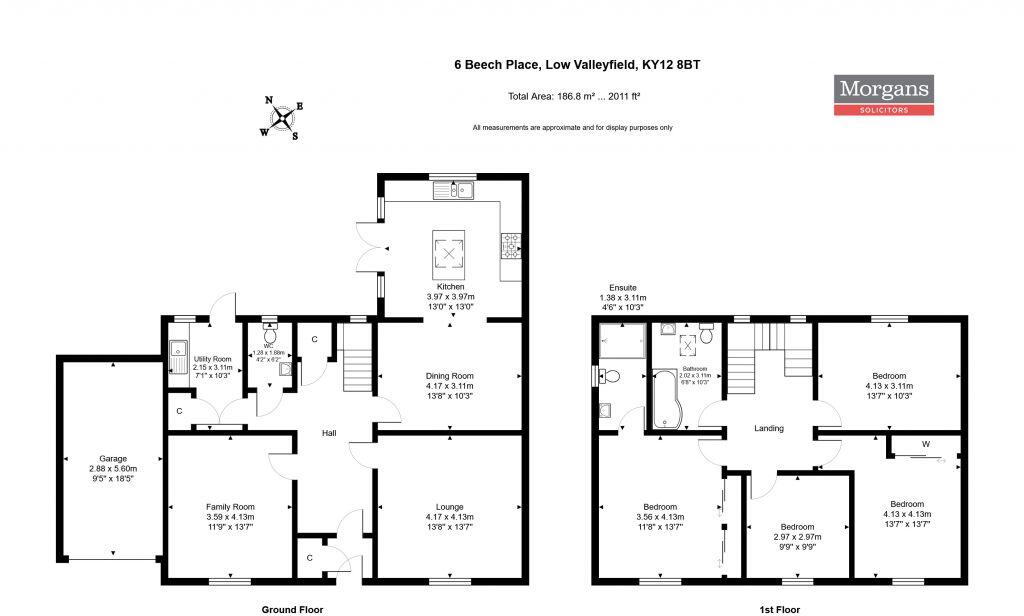 6 Beech Place, Low Valleyfield, KY12 8BT floorplan