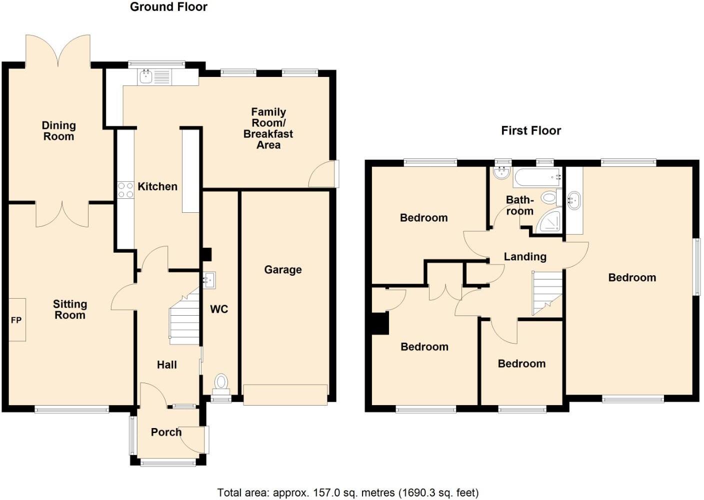 Oakridge Road, Leamington Spa floorplan