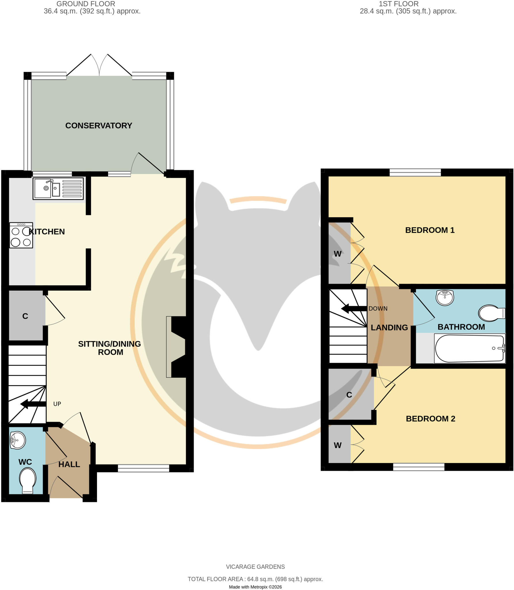 Vicarage Gardens, Hordle, Lymington, Hampshire, SO41 floorplan