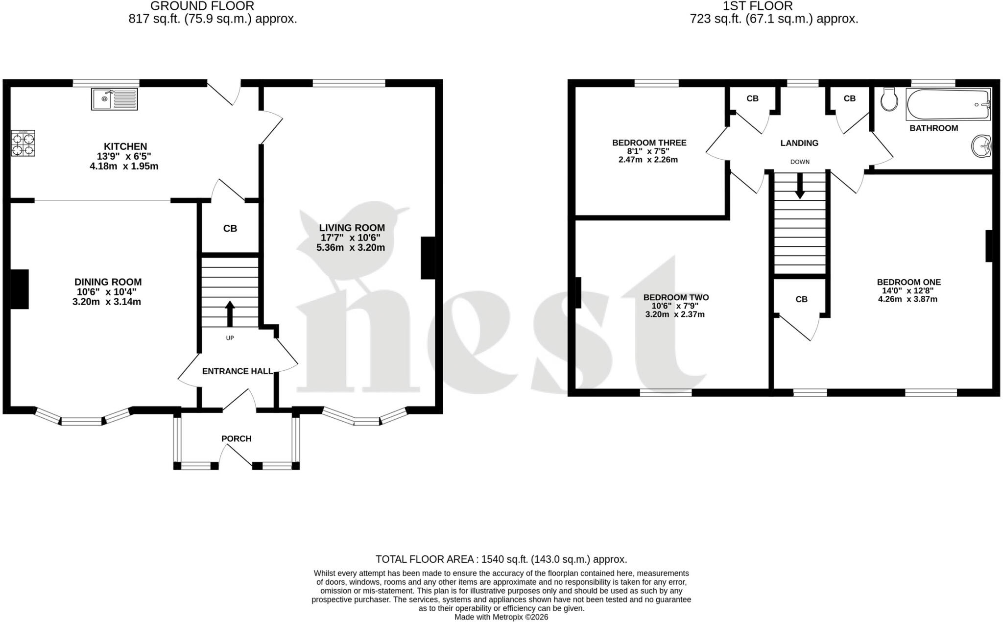 Highbridge Road, Burnham-On-Sea, Somerset floorplan