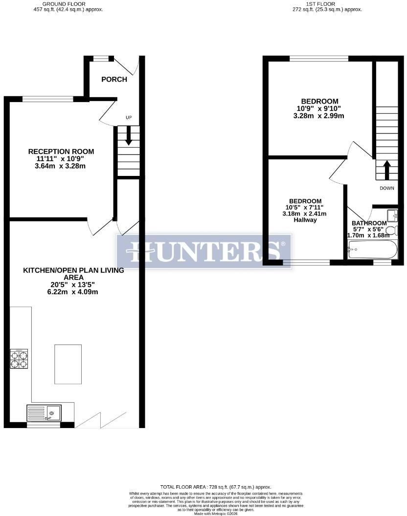 Langley Crescent, Hayes floorplan