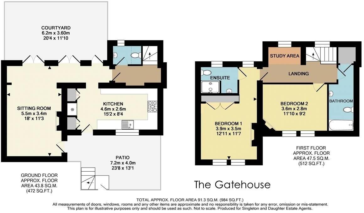 Whitchurch On Thames - walk to Pangbourne train station & shops floorplan