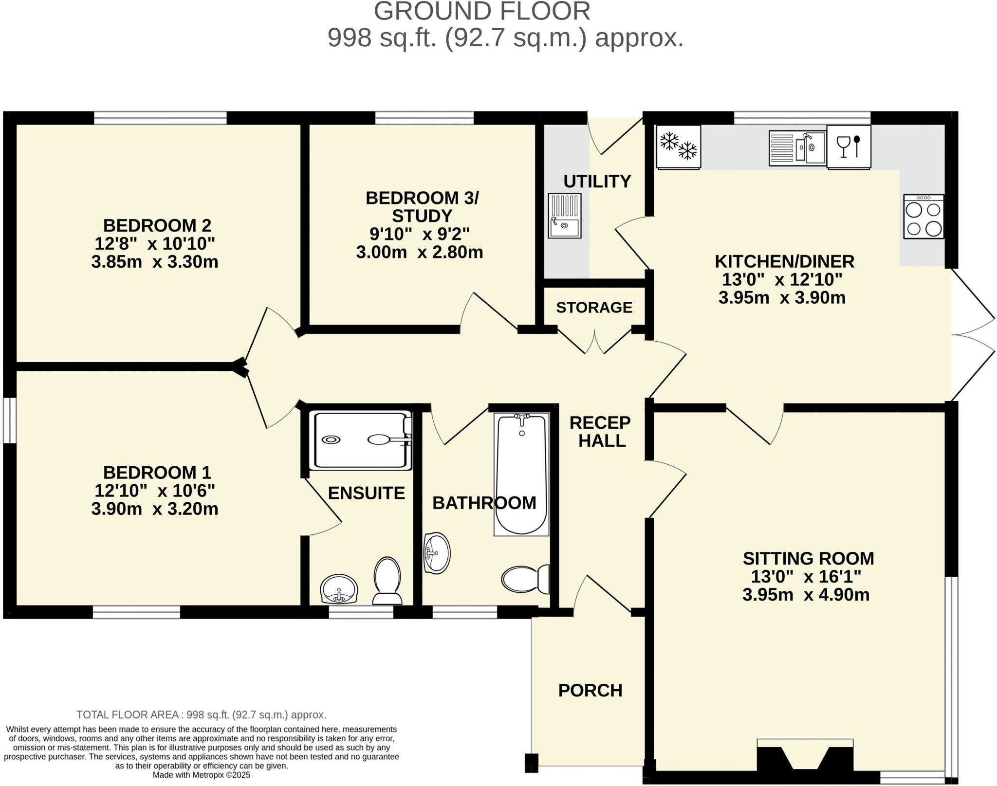 Malden Road, Sidmouth floorplan