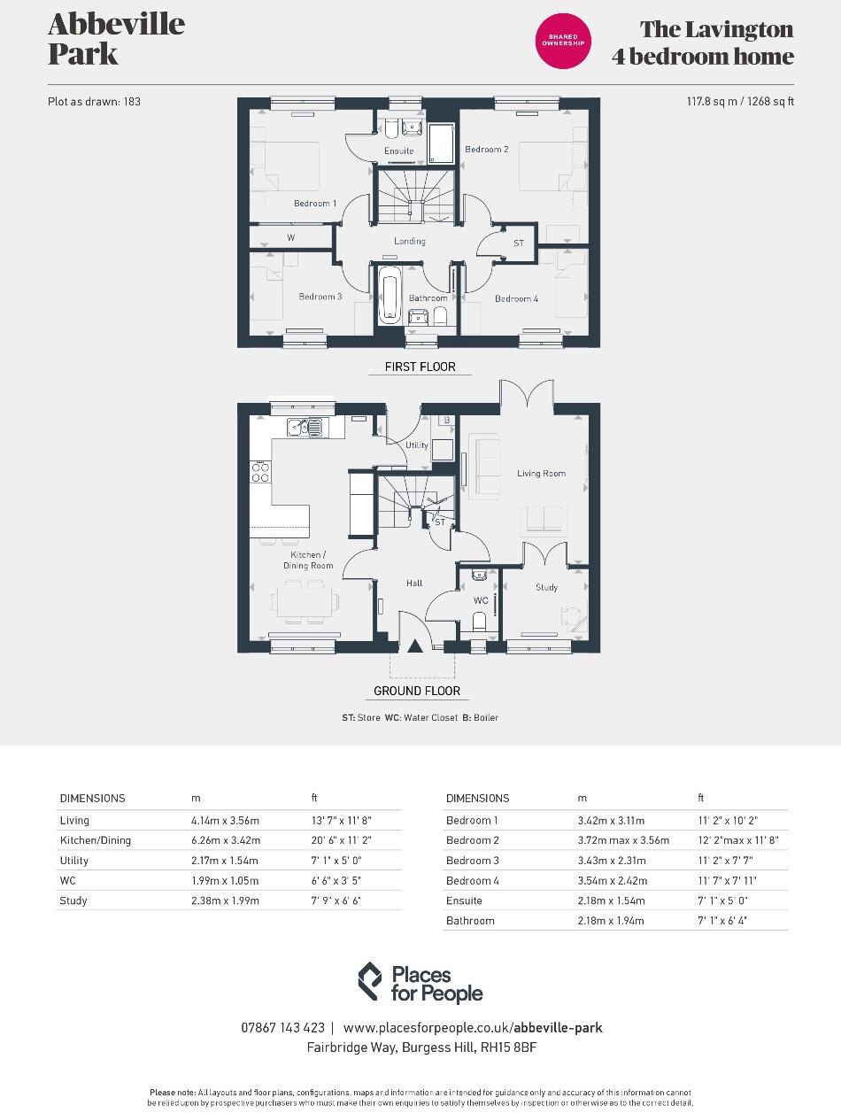 183, The Lavington, Abbeville Park, Burgess Hill floorplan