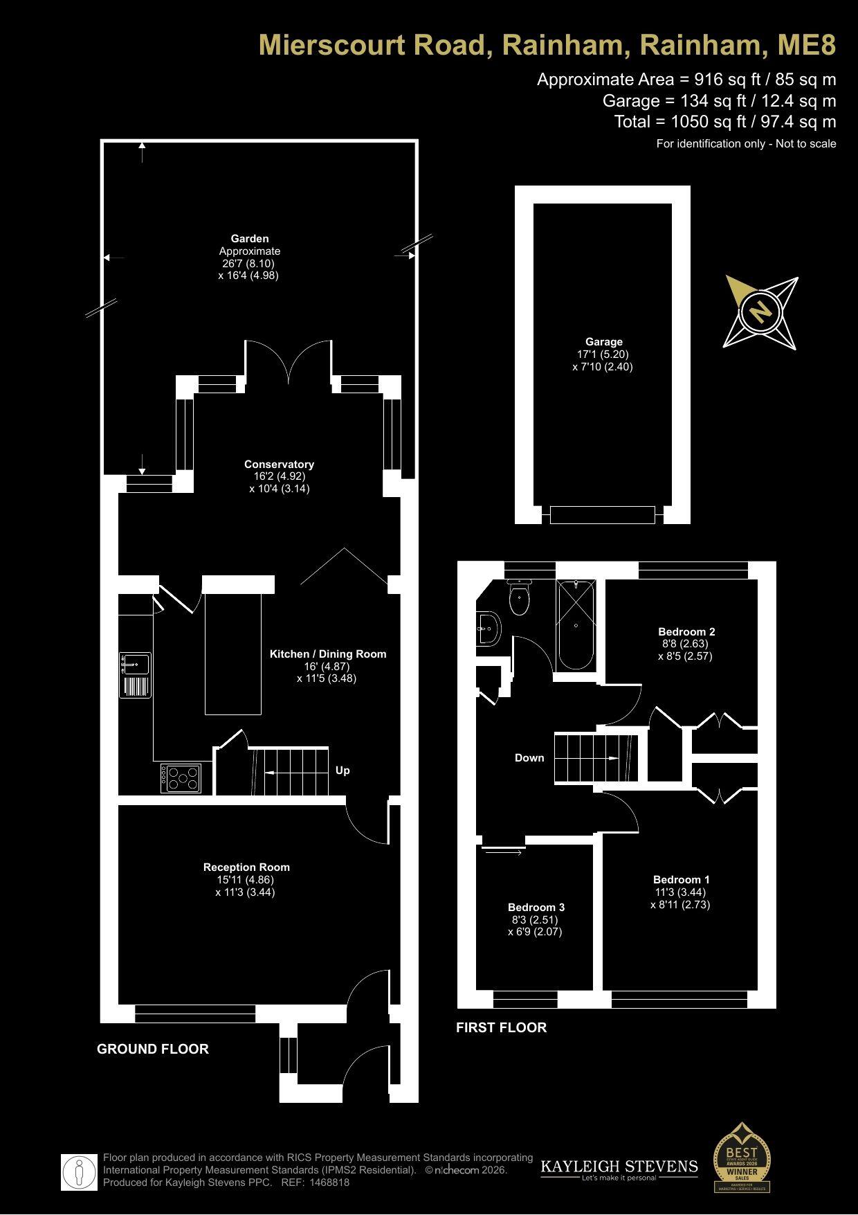 Extended Home With Garage EnBloc - Quiet Walkway Position floorplan