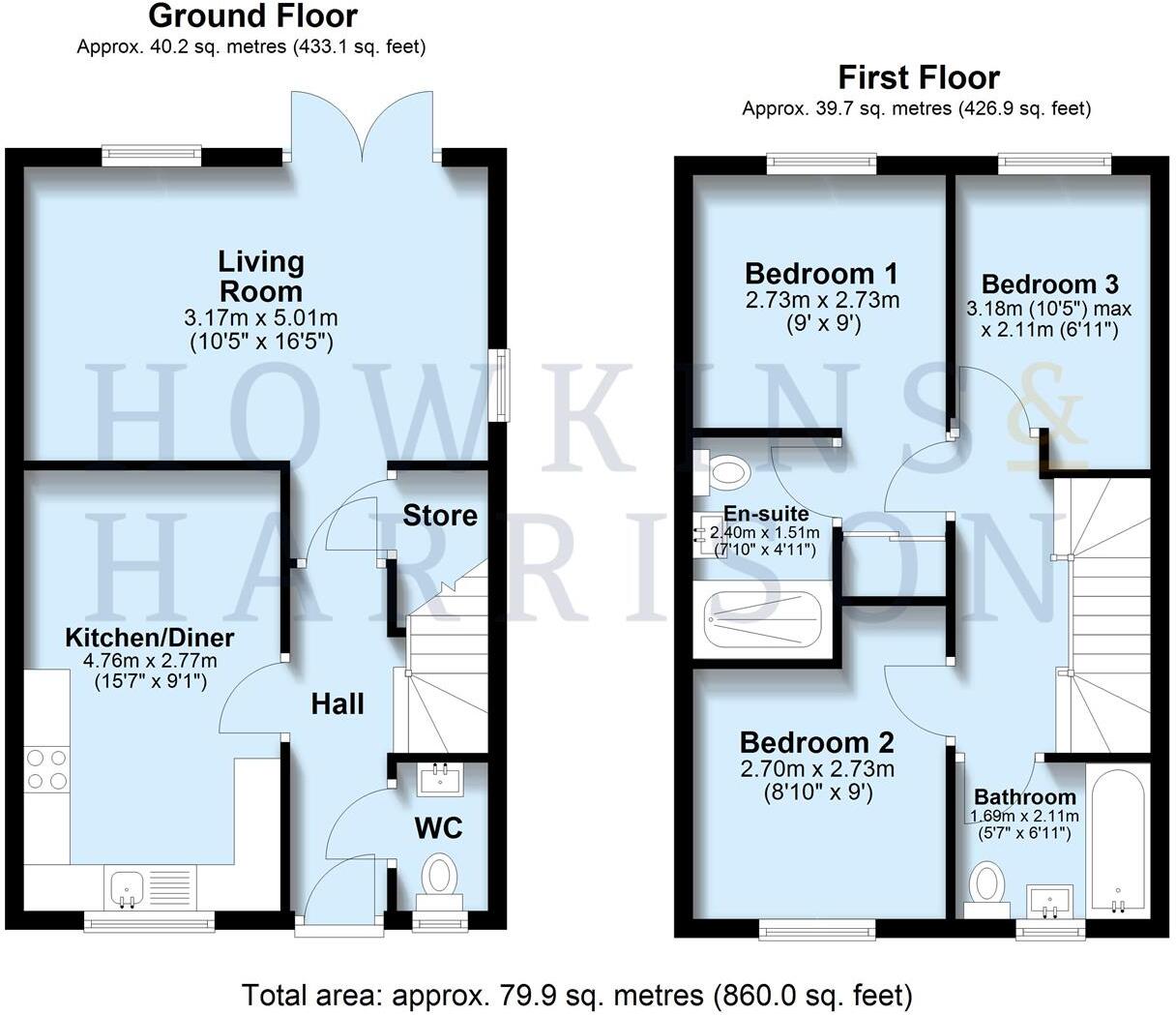 Jersey Drive, Ashby-De-La-Zouch, LE65 floorplan