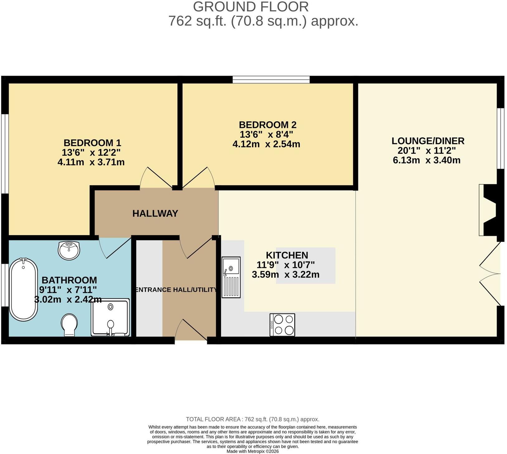 Westfield Avenue, Scarborough, YO12 floorplan