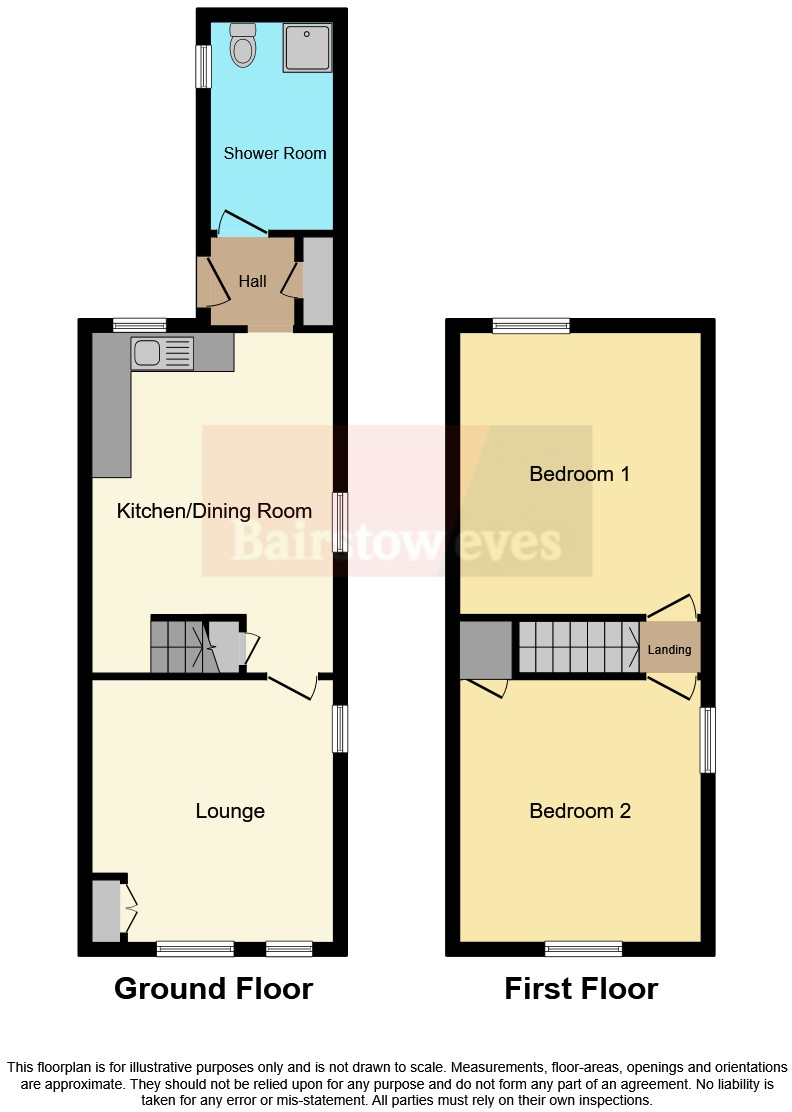 Grove Cottages, Pleasley, Mansfield, Nottinghamshire, NG19 floorplan