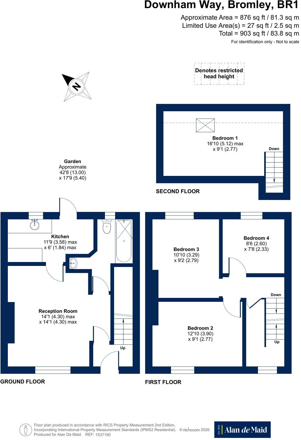 Downham Way, Bromley floorplan