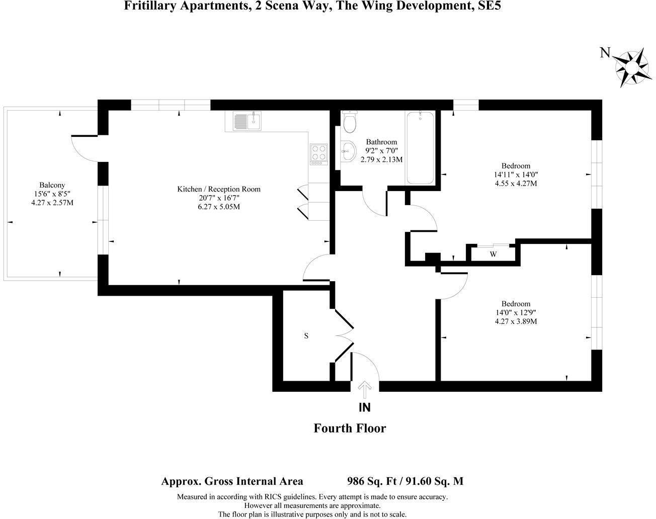 Scena Way, London floorplan