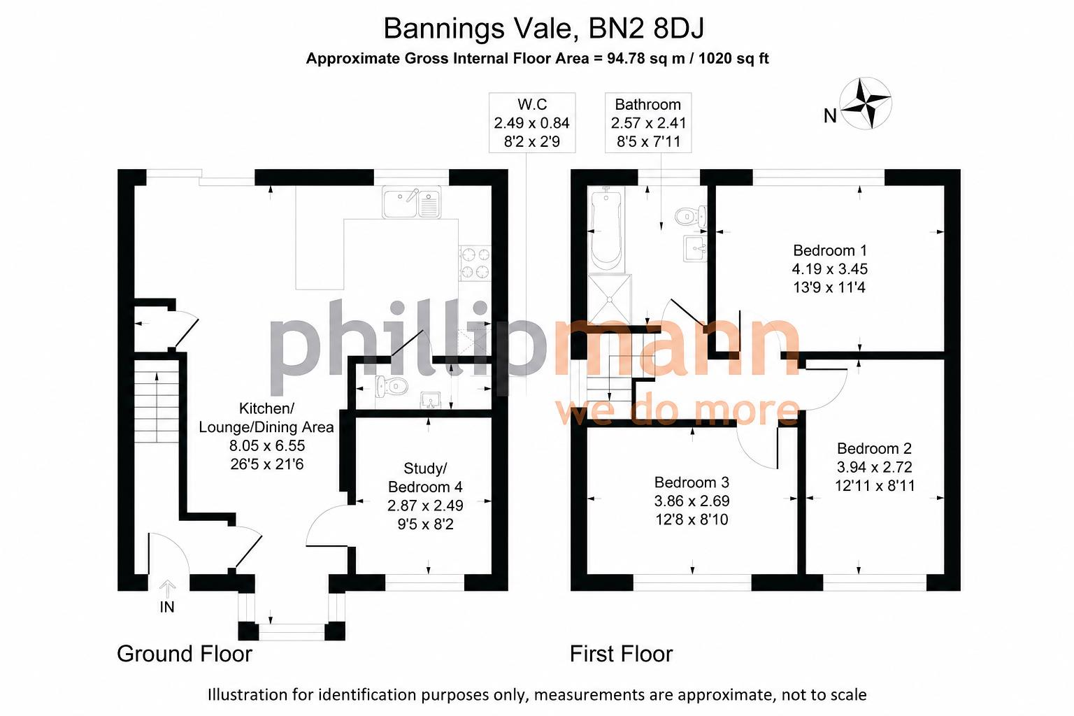 Bannings Vale, Saltdean, Brighton floorplan