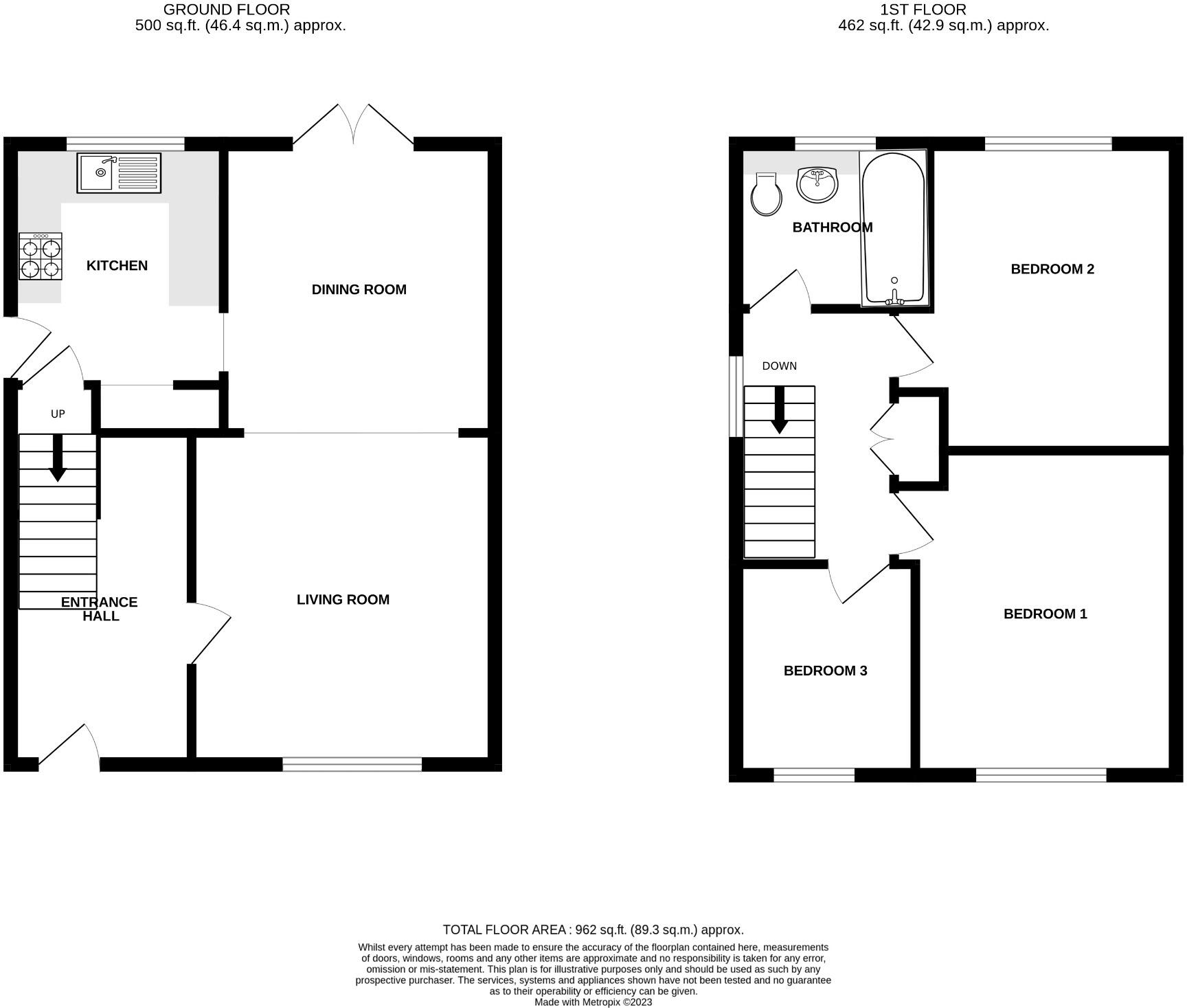 Sallows, Fenstanton, Huntingdon, Cambridgeshire, PE28 floorplan