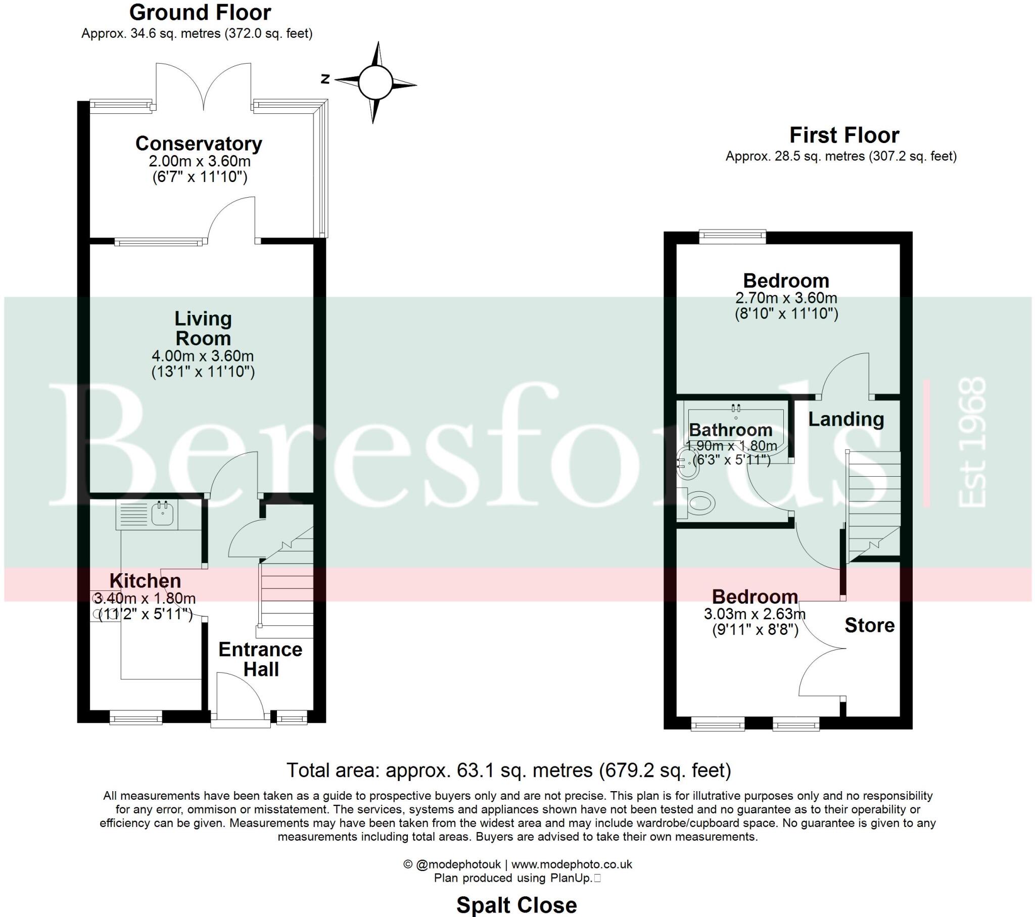 Spalt Close, Hutton, CM13 floorplan