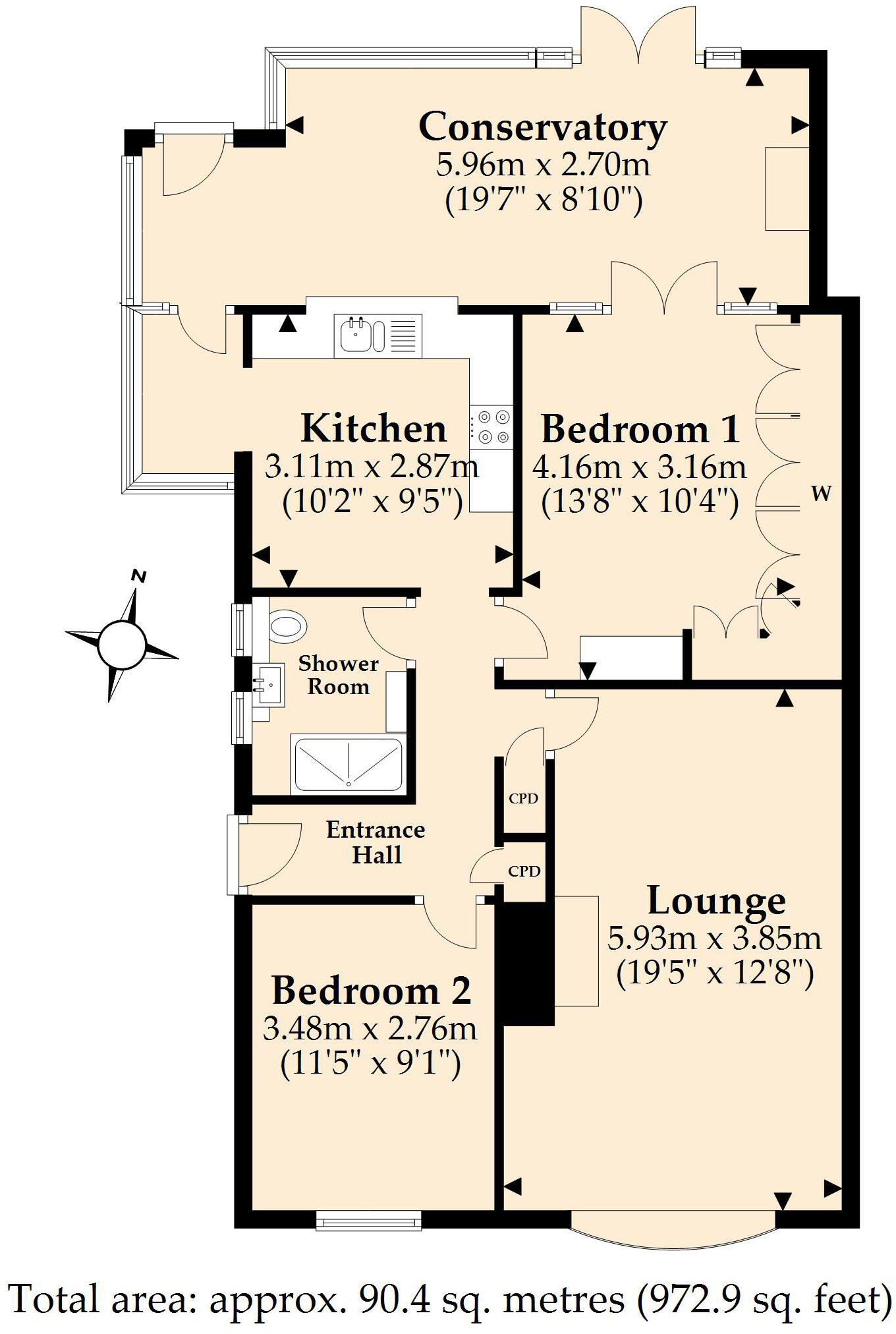 Maloren Way, West Moors, Ferndown, Dorset, BH22 floorplan