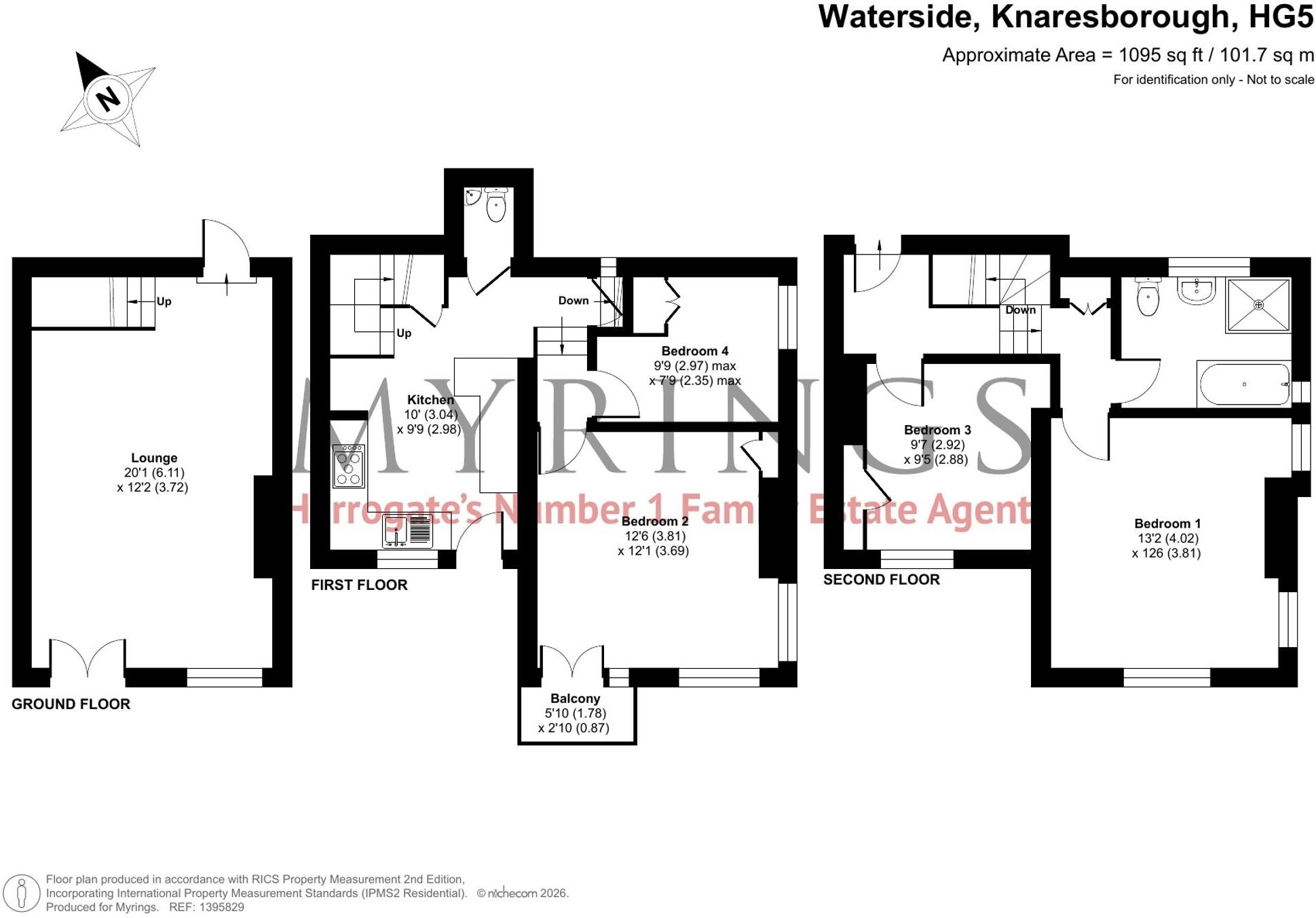 Waterside, Knaresborough, HG5 floorplan