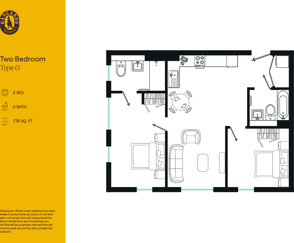 Flat 208, Kangaroo Works, Rockingham Street, Sheffield floorplan