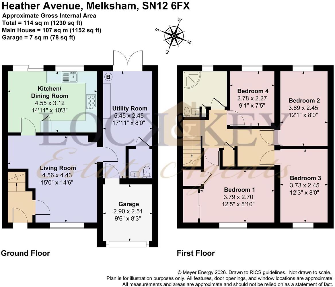Heather Avenue, Melksham floorplan
