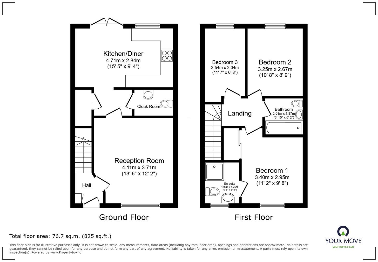 Rockingham Way, Stanton, Burton-on-Trent, Derbyshire, DE15 floorplan