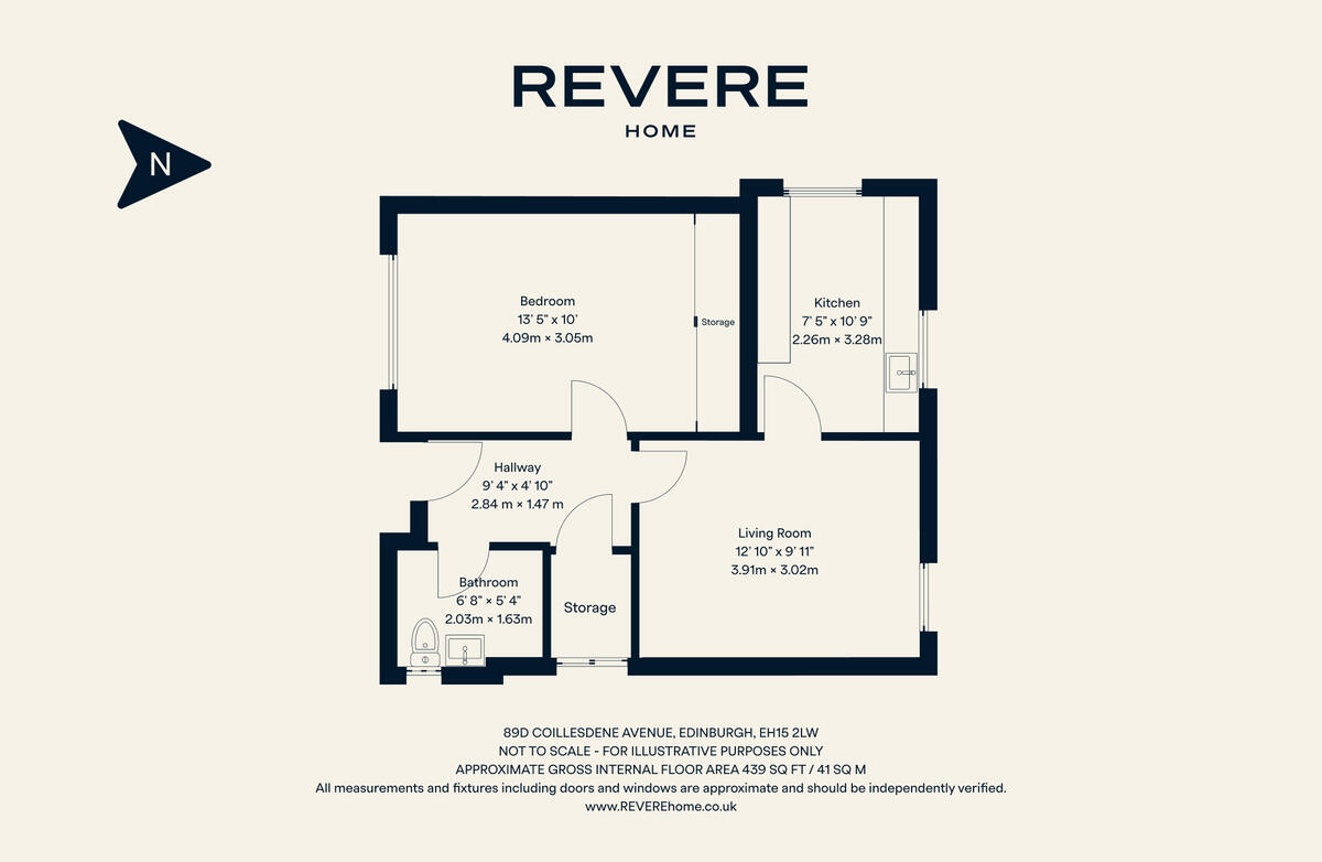 89 D Coillesdene Avenue, Edinburgh, EH15 floorplan