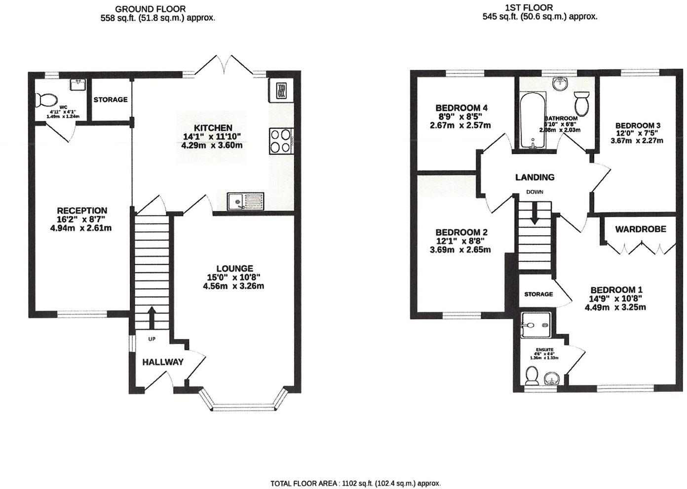 Brambling Close, Stowmarket floorplan