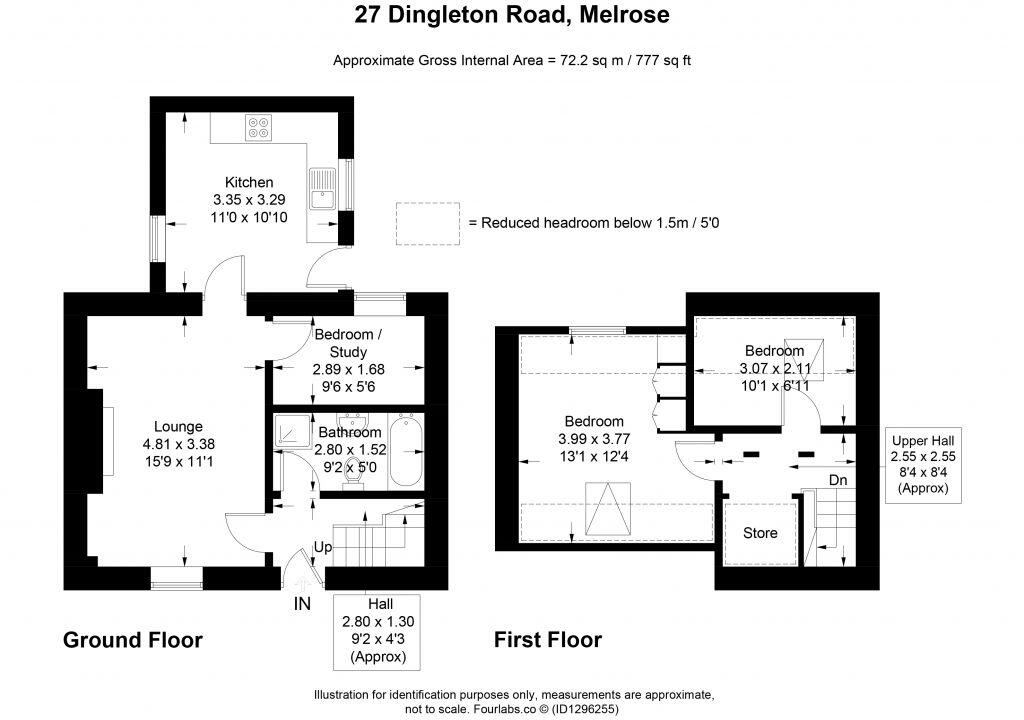 27 Dingleton Road, Melrose, TD6 9QS floorplan