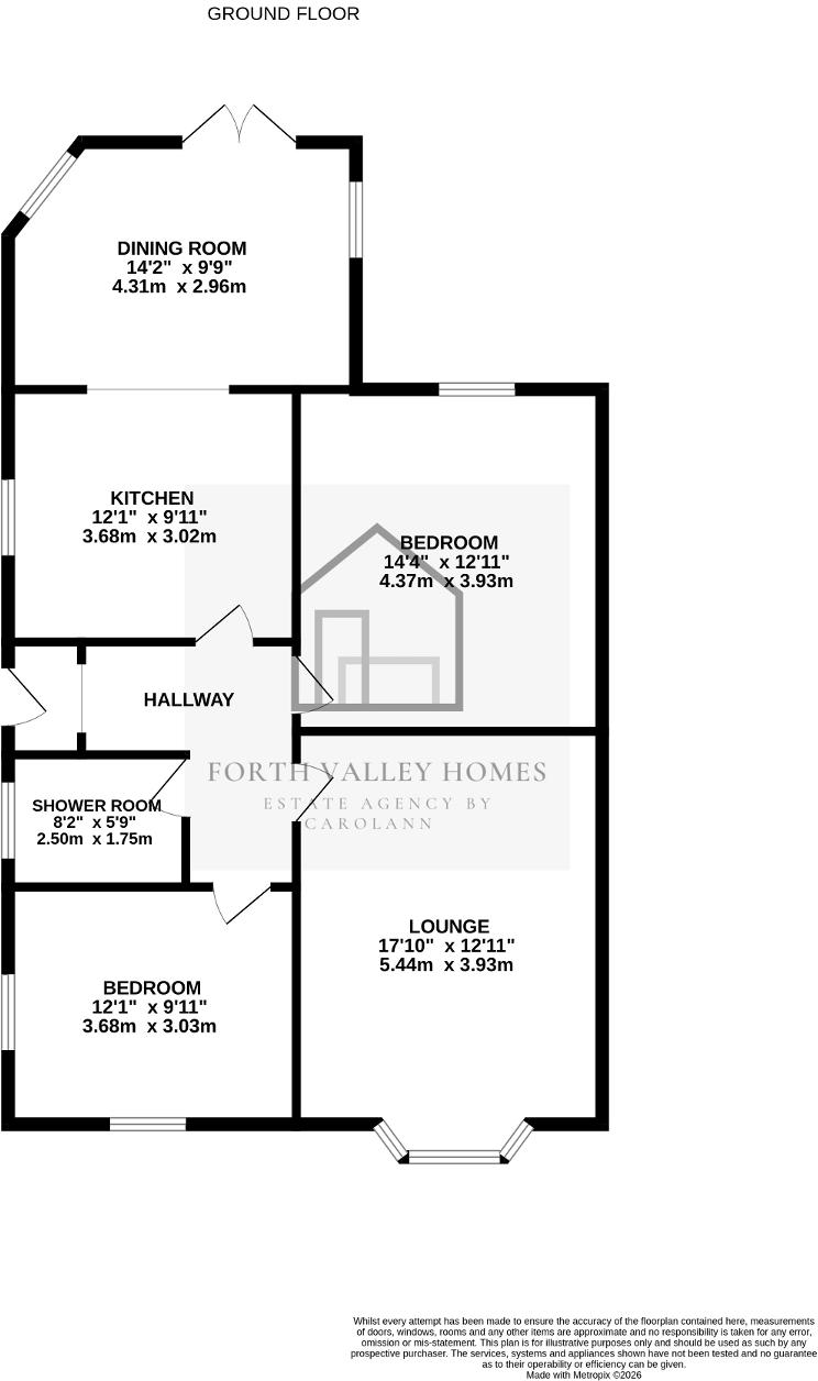 142, Alloa Road, Stenhousemuir, FK5 4HQ floorplan