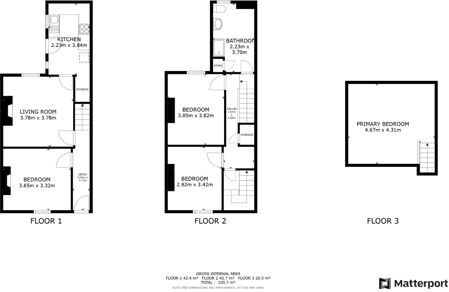 36, Wellington Street, Nottingham, NG3 1DX floorplan