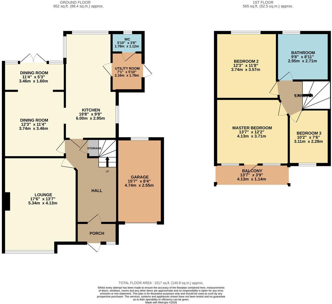 Beach Road, Kessingland, Lowestoft floorplan