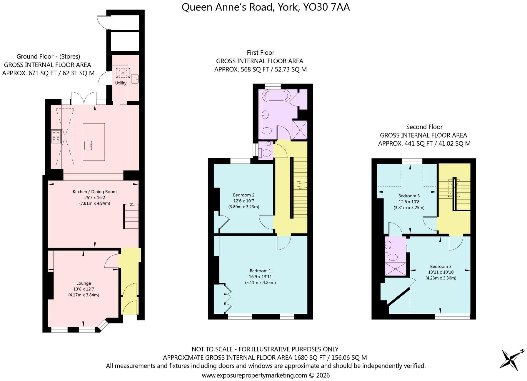 Queen Annes Road, York, YO30 floorplan