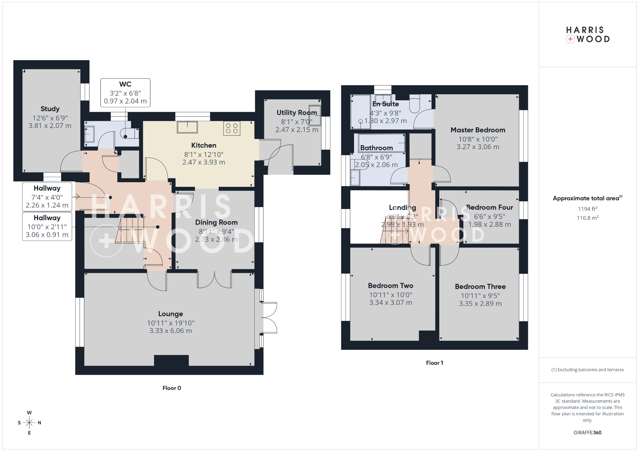 Harebell Close, Highwoods, Colchester, Essex, CO4 floorplan