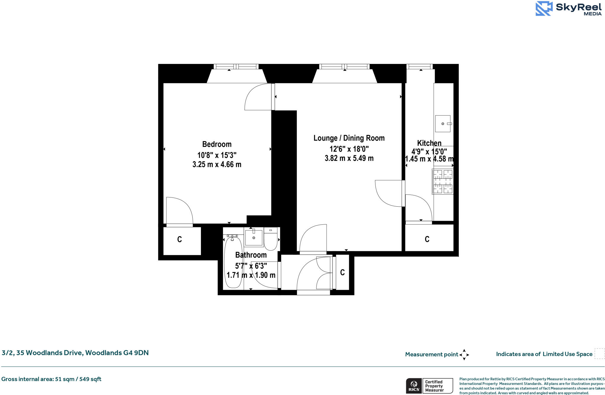 Woodlands Drive, Woodlands, Glasgow floorplan
