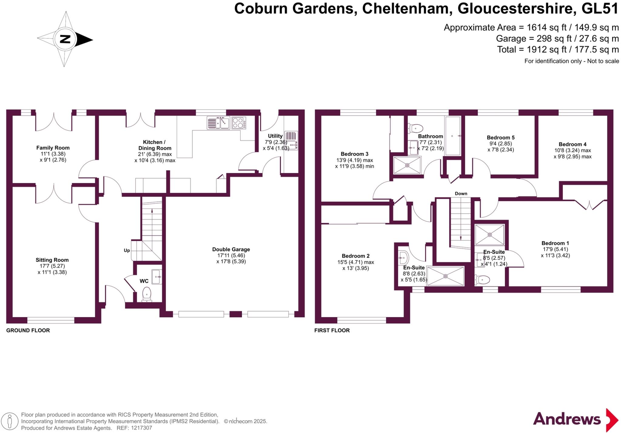 Coburn Gardens, Cheltenham, Gloucestershire, GL51 floorplan
