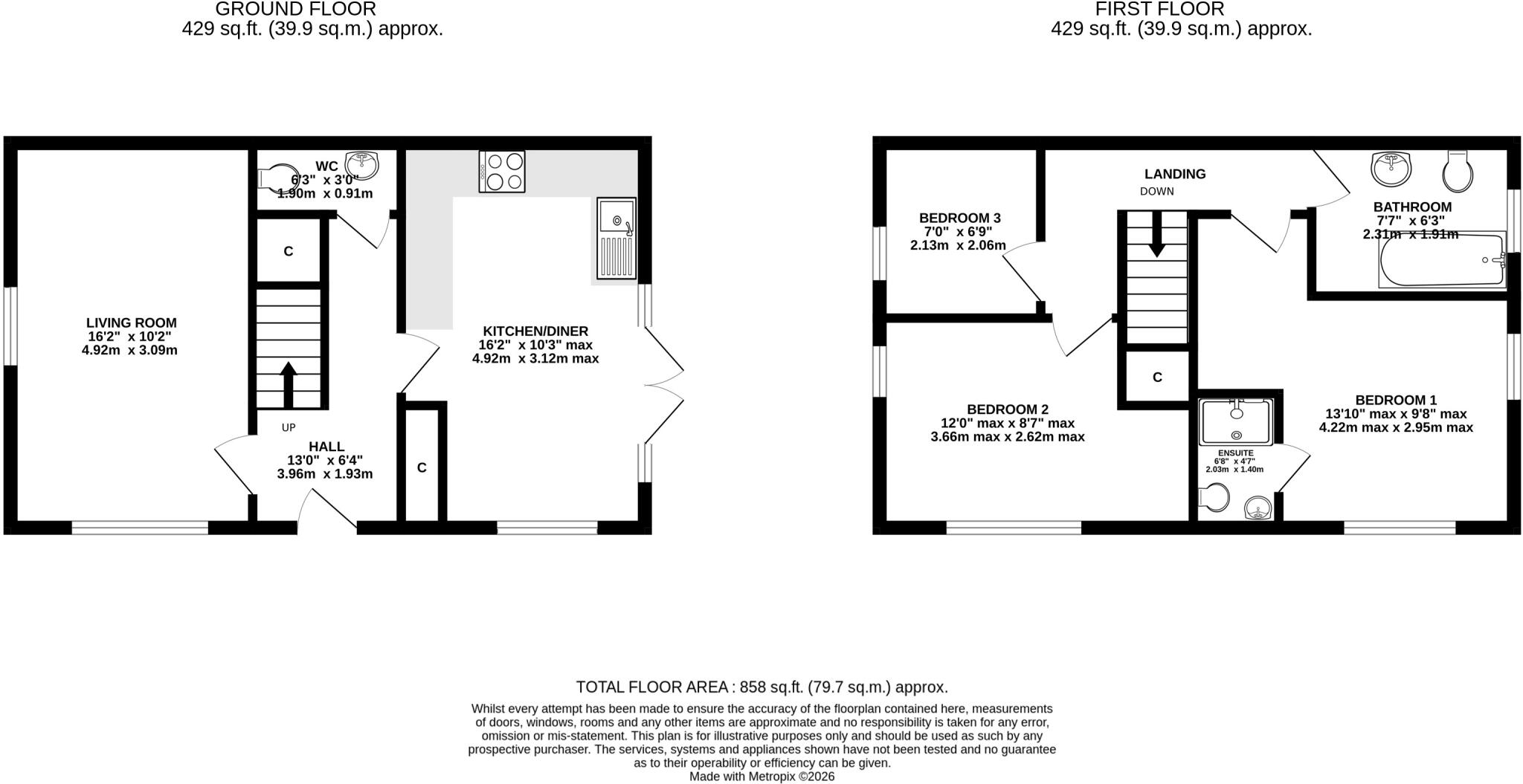 Langdon Road, Wiveliscombe, Taunton, Somerset, TA4 floorplan