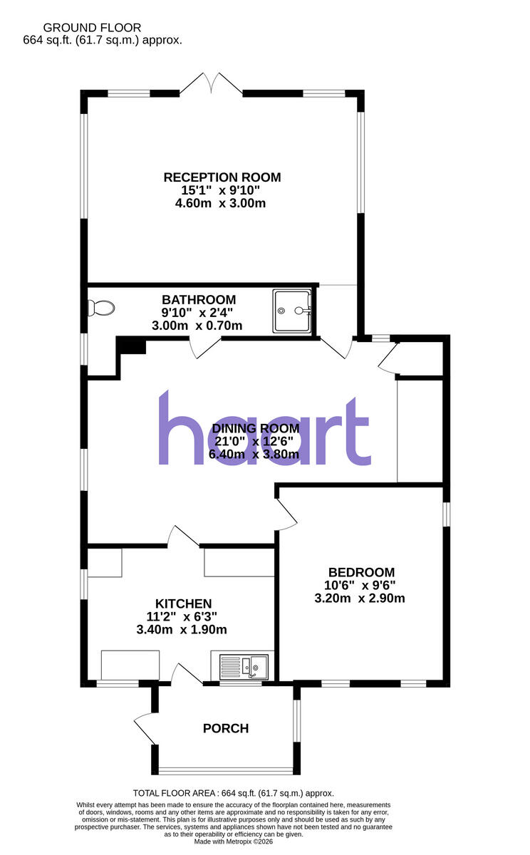 Faversham Road, Whitstable floorplan