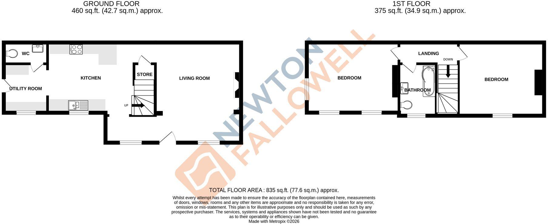 The Old Cottage, Main St, Great Dalby LE14 floorplan