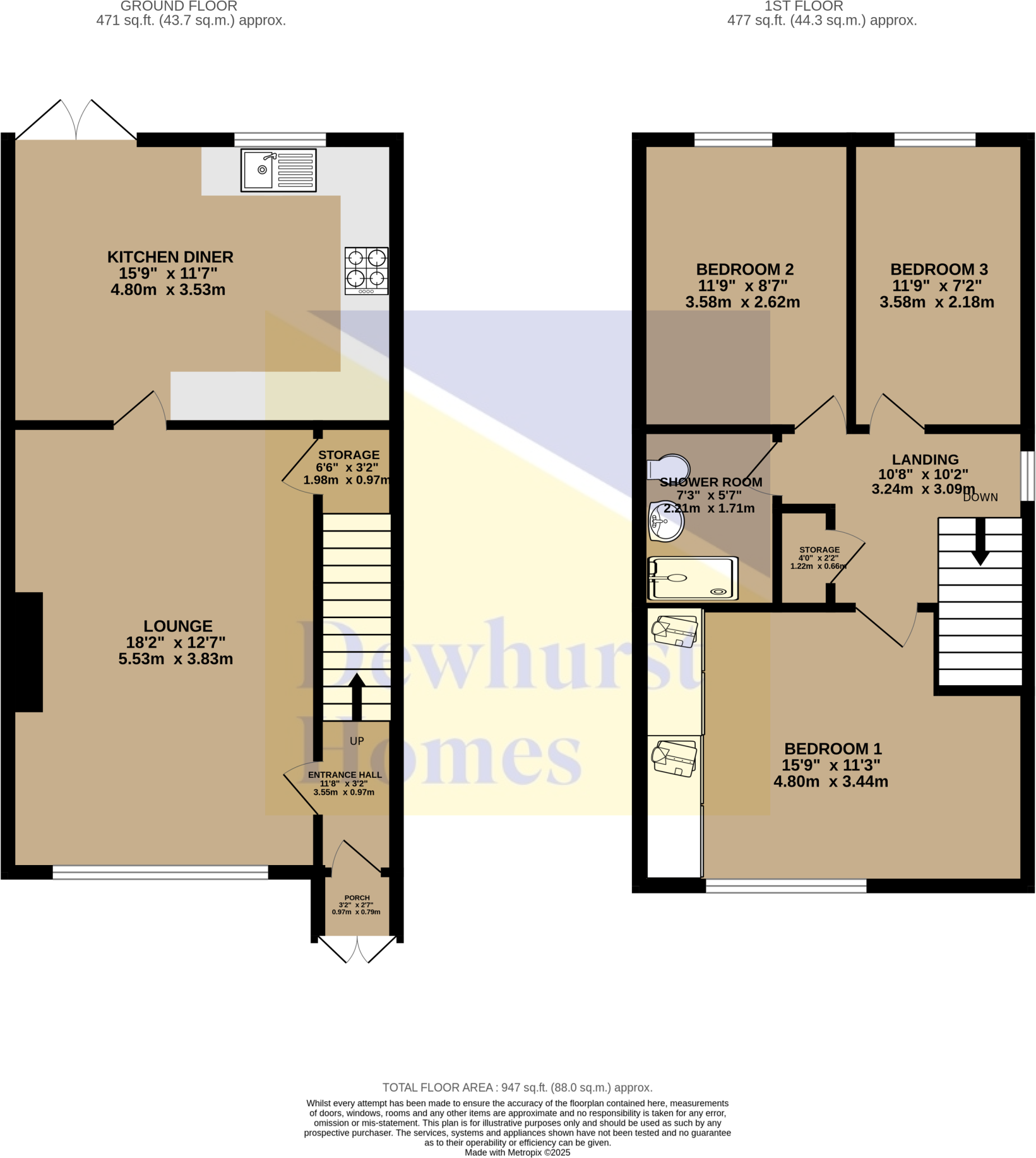 Castle Lane Cottages, Castle Lane, Garstang, PR3 floorplan