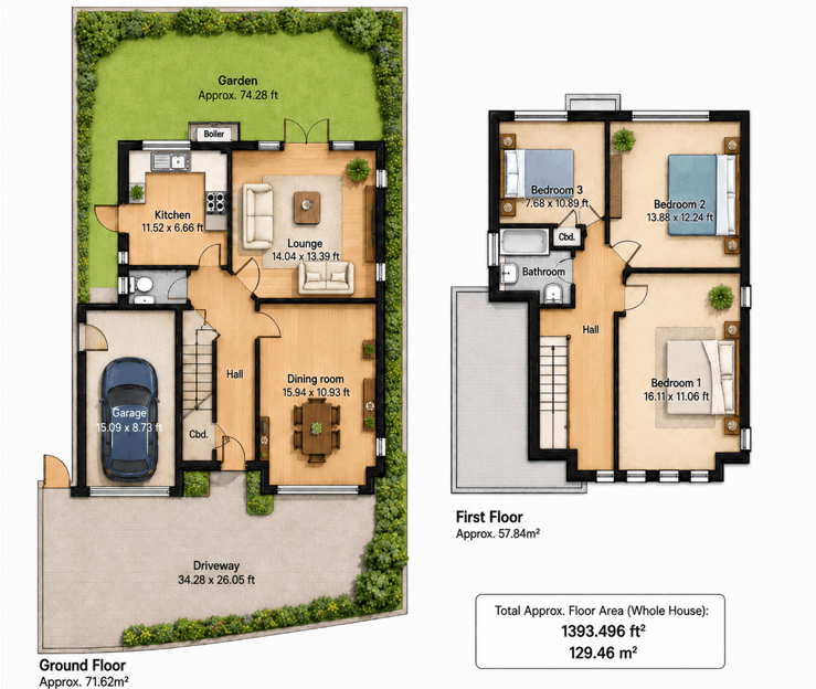 Houndsden Road, Winchmore Hill floorplan