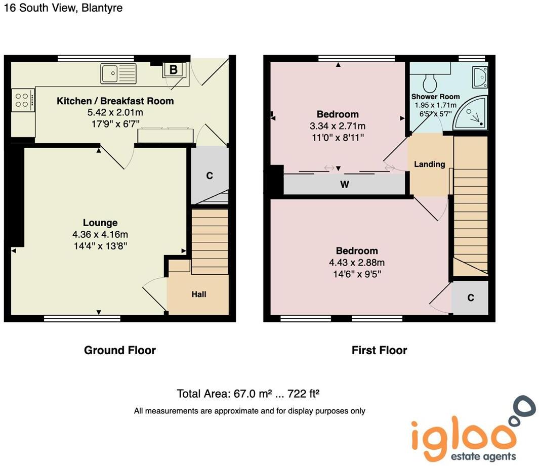 South View, Blantyre floorplan