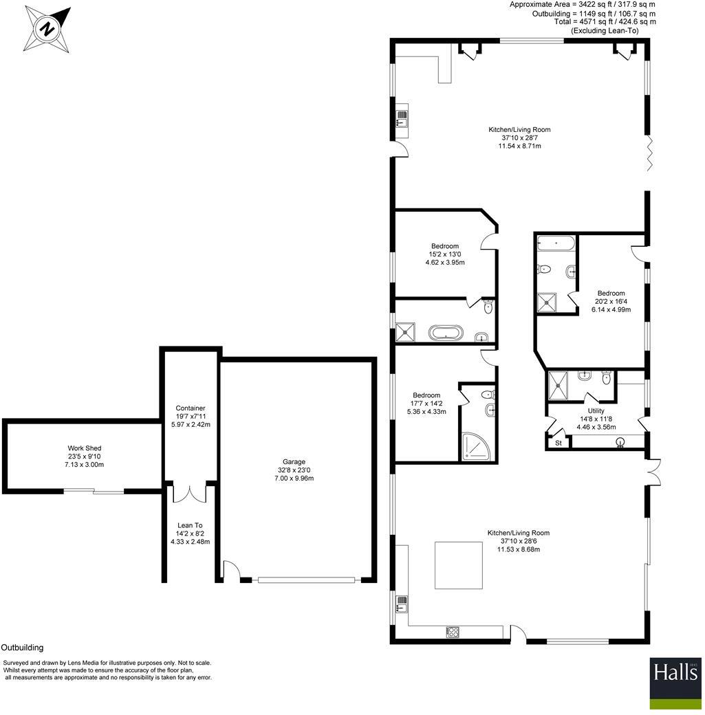Northwood, Nr Ellesmere, Shropshire. floorplan
