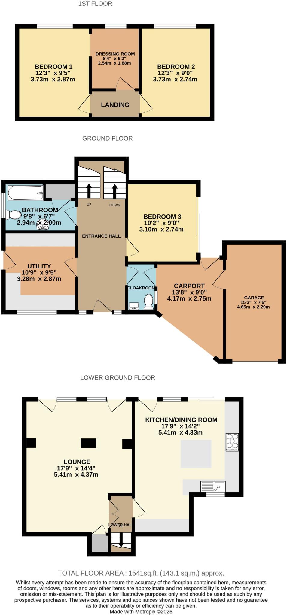 44, Woodlands Avenue, Hanwood, SY5 floorplan
