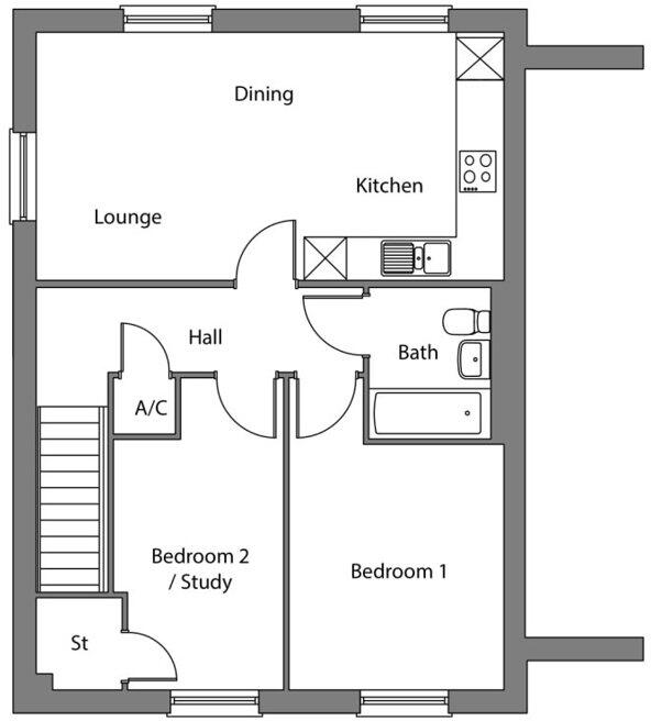 Via Lambert Meadow, Tyldesley, Greater Manchester, M29 floorplan