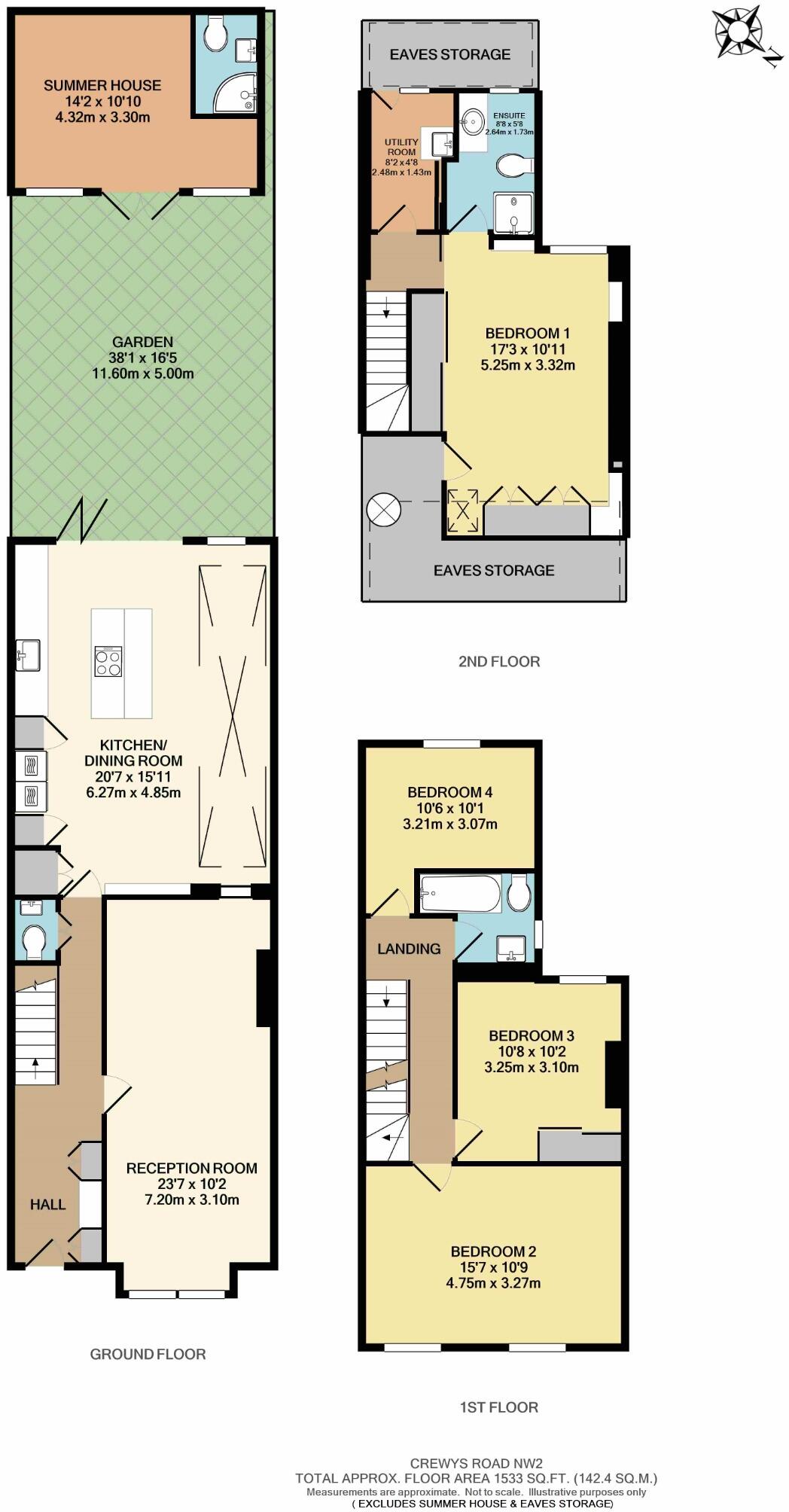 Crewys Road, London, NW2 floorplan