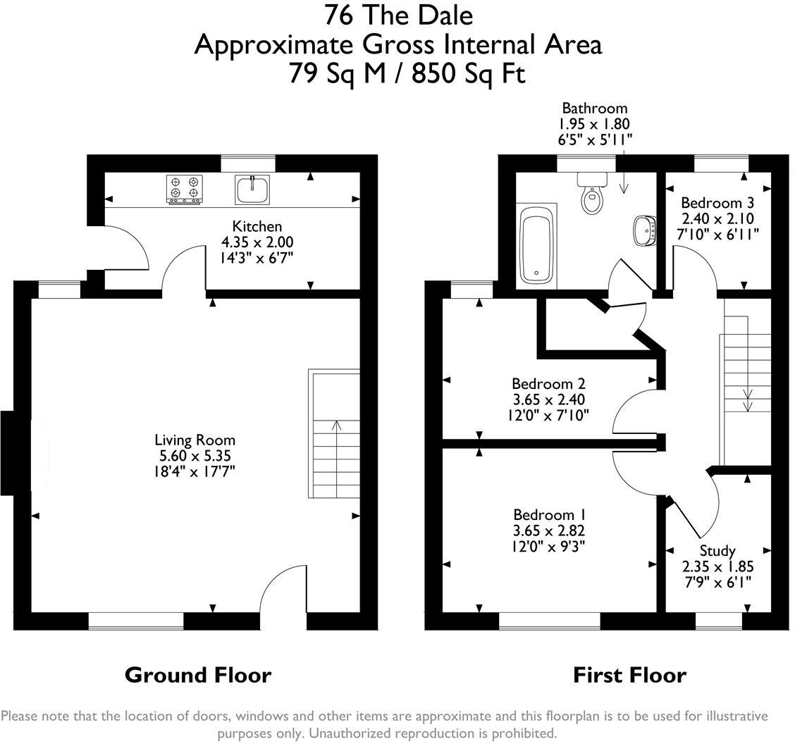 The Dale, Wirksworth floorplan